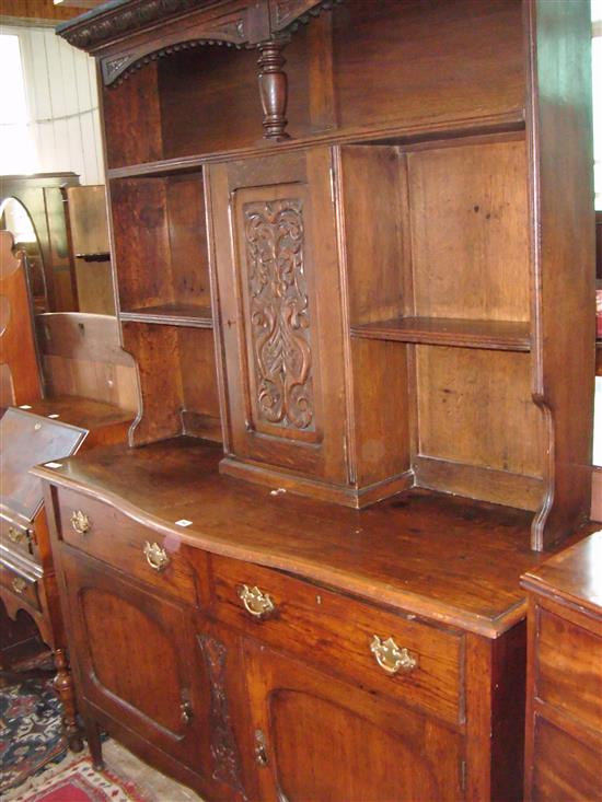 Carved oak dresser